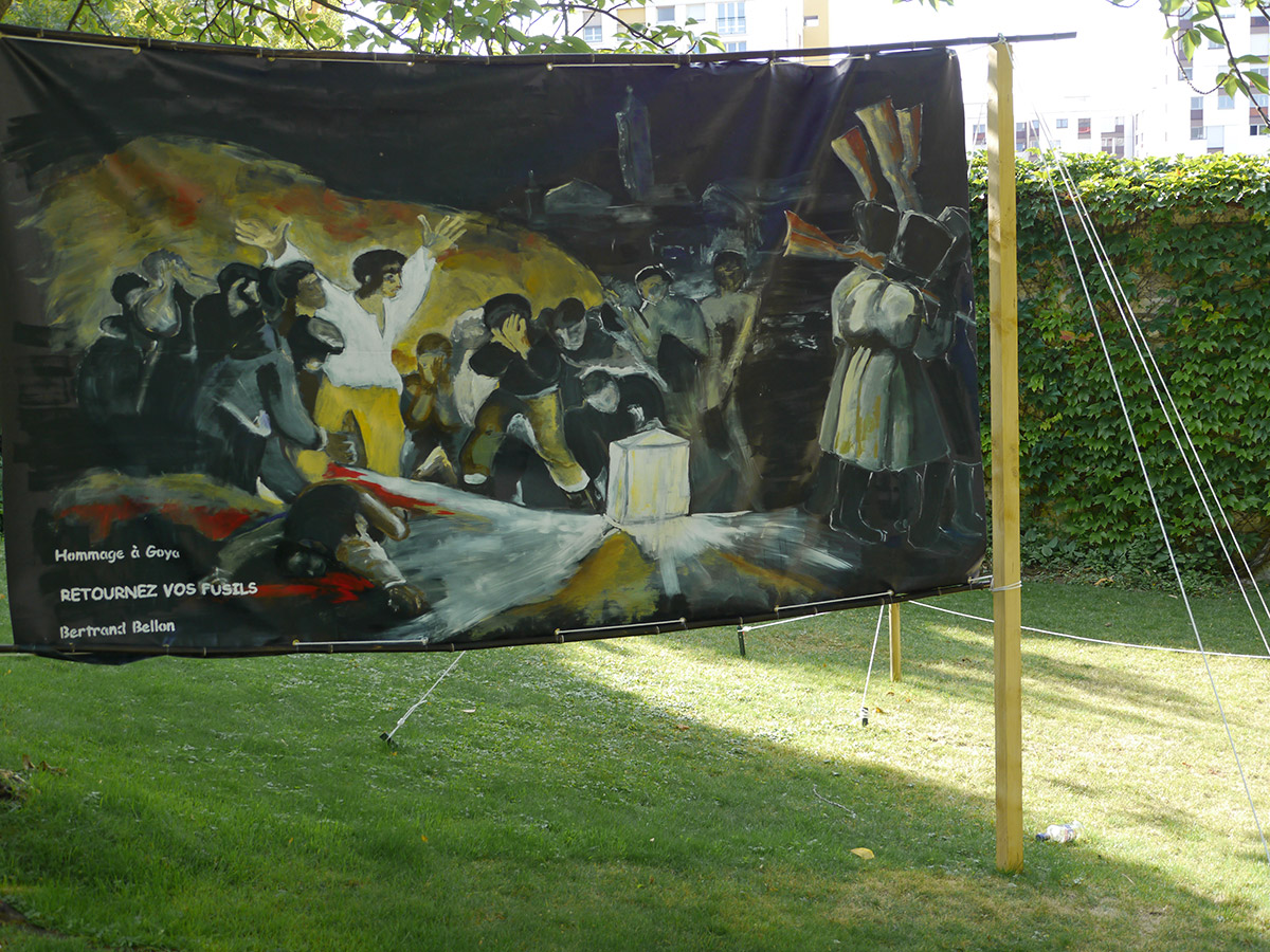 Fresque hommage à Goya au cimetière du Père Lachaise