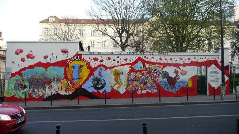 Mur du Carré de Baudouin (Paris 20)